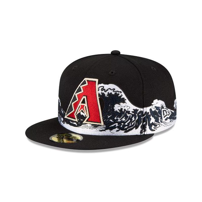 MLB Arizona Diamondbacks Wave 59Fifty Fitted (YKZ6675) - Red New Era Caps